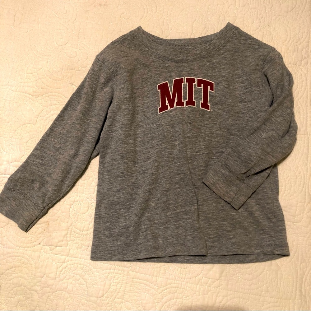3/$15 MIT, size 2T college kids long sleeve shirt